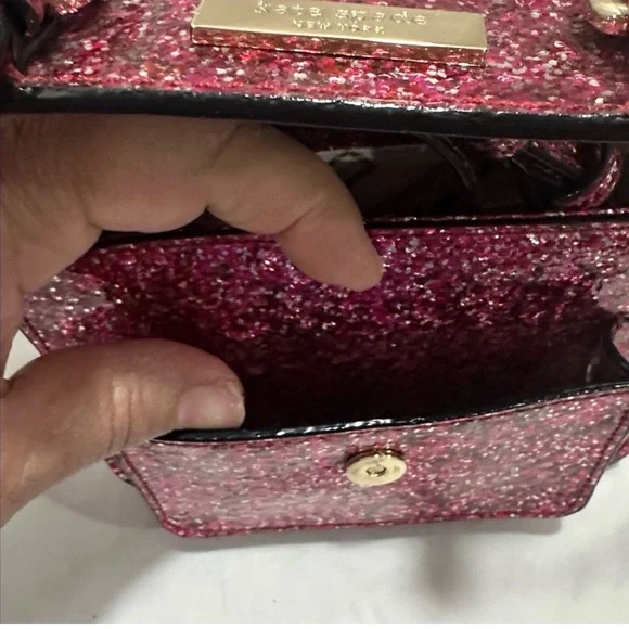 Kate Spade Pink Glitter Crossbody Bag - Picture 7 of 7